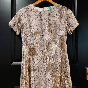 Sequin Snake Dress